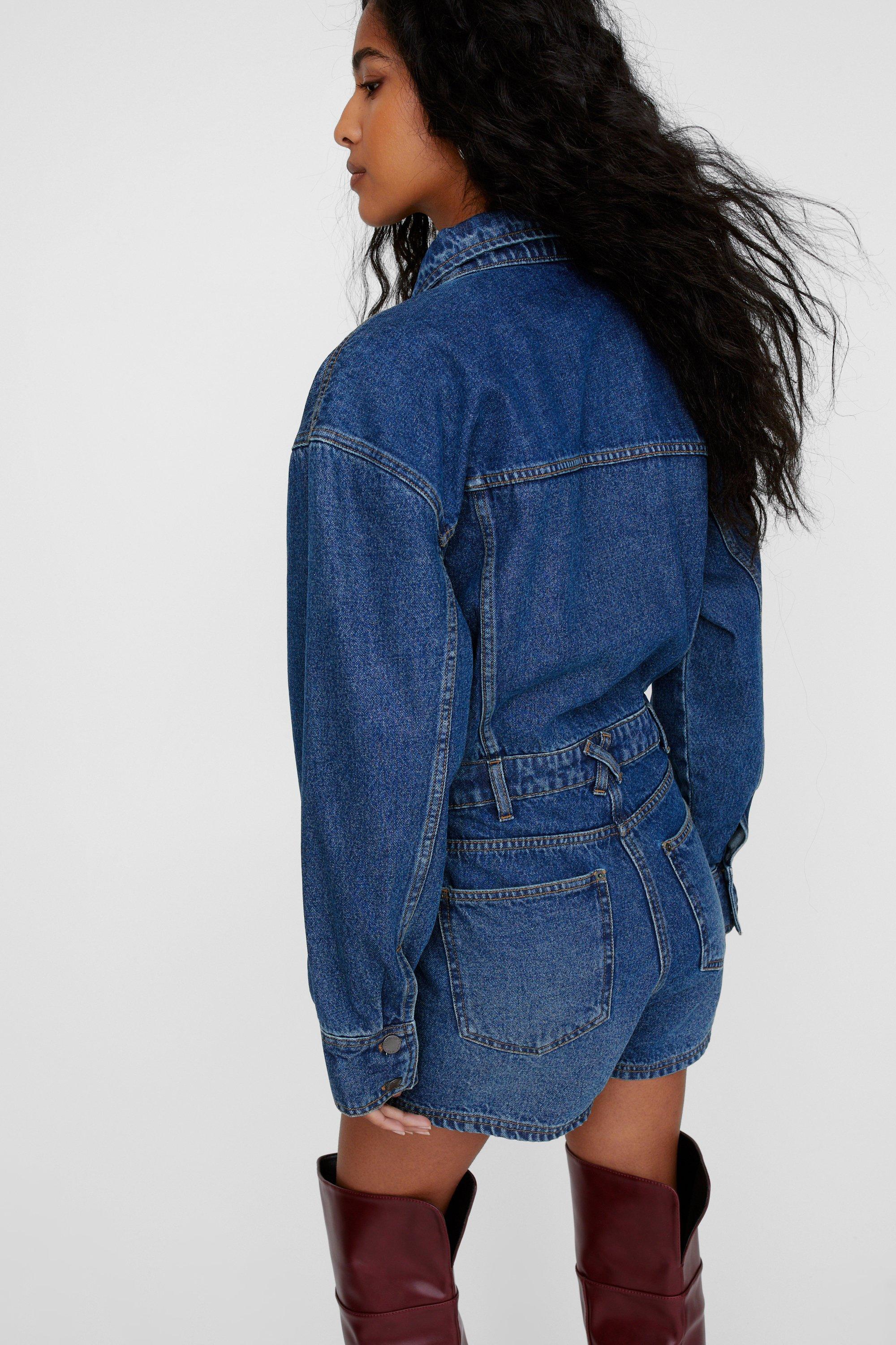 The Denim Shirt Romper